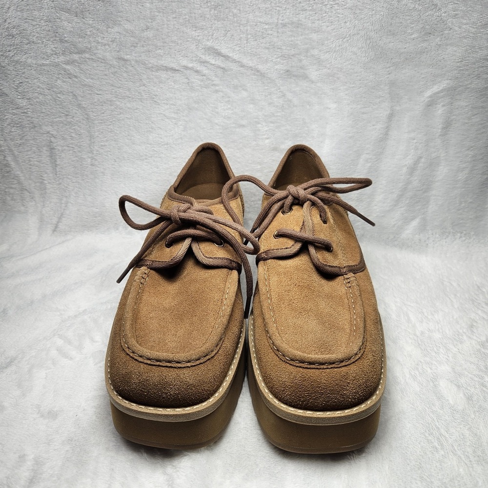 New UGG Cityfunc Lace Platform Sneakers Chestnut Suede Women's 8 (Tiny Defect) - Picture 5 of 12